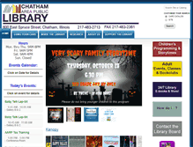 Tablet Screenshot of chathamlib.org